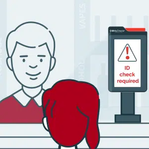 Age checker graphic