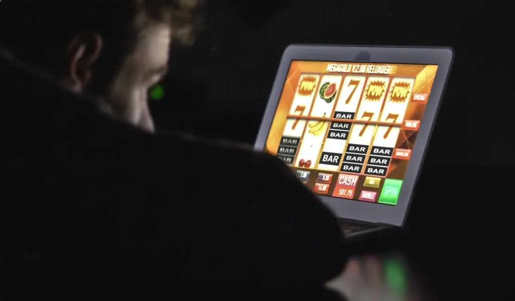 Man gambling