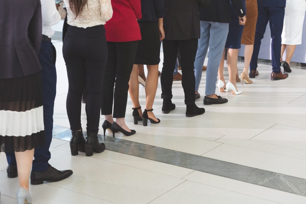 Long retail queue